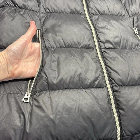 Lucky Brand Down Filled Puffer Coat with Hood Medium Colour Black - Picture 3 of 12